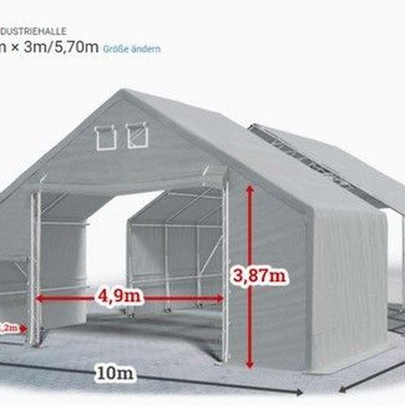 GANZJÄHRIGE INDUSTRIEHALLE 10x20 Lagerzelt Lager ARCTIC PVC - Bild 1