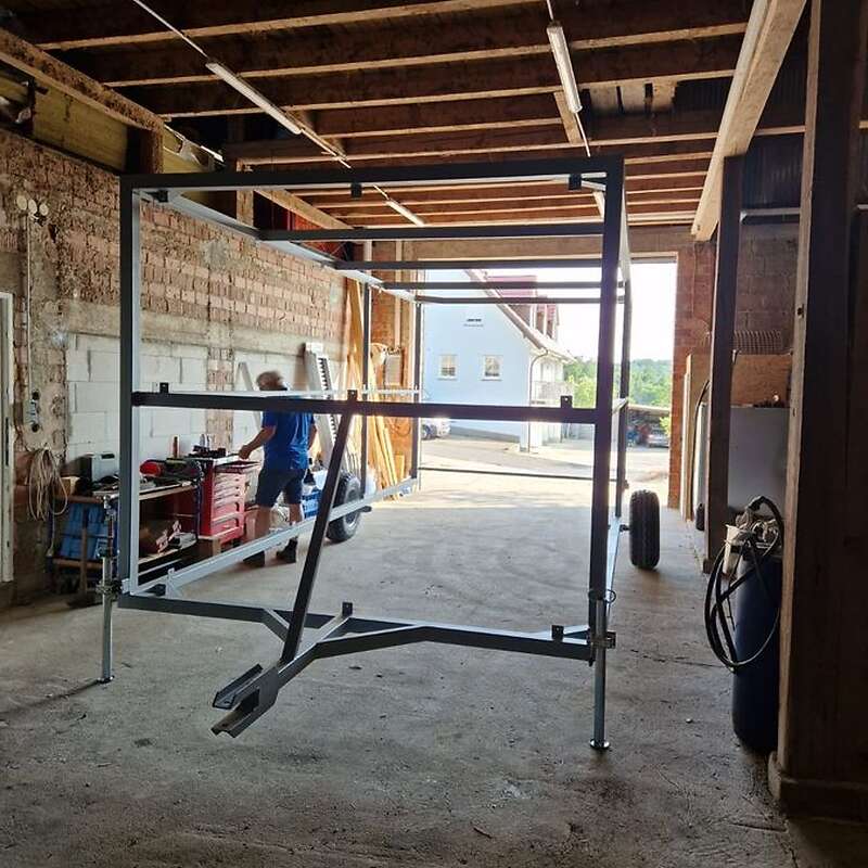 Mobiler Unterstand / Lagerhalle für Landwirtschaft / Pferdehaltung - Bild 1