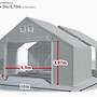  GANZJÄHRIGE INDUSTRIEHALLE 10x24 Lagerzelt Lager ARCTIC PVC - Bild 4