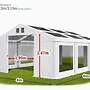  Zeltgarage Weidezelt Lagerzelt Garagenzelt Auto PVC 4x6 Halle - Bild 7